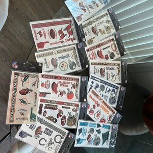 NFL tattoos, price for 4 pieces